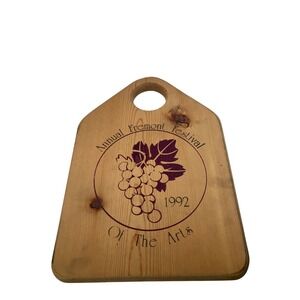Vintage Fremont‎ Festival of The Arts 1992 Wood Cutting Board Display